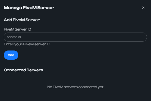 How to add FiveM Server