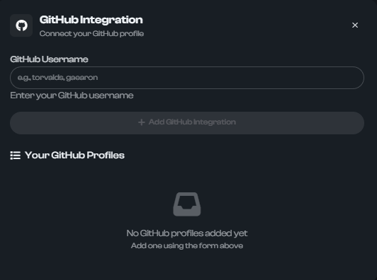 How to add GitHub