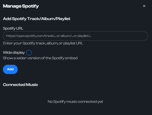 How to add Spotify