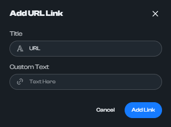 How to add a custom URL
