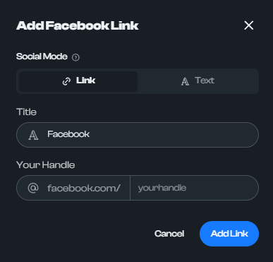 How to add Facebook