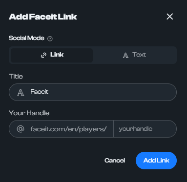 How to add Faceit