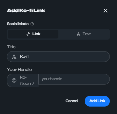 How to add Ko-fi