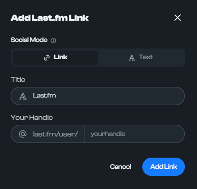 How to add Last.fm