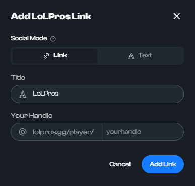 How to add LoLPros