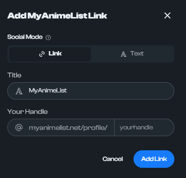How to add MyAnimeList