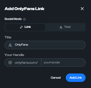 How to add OnlyFans