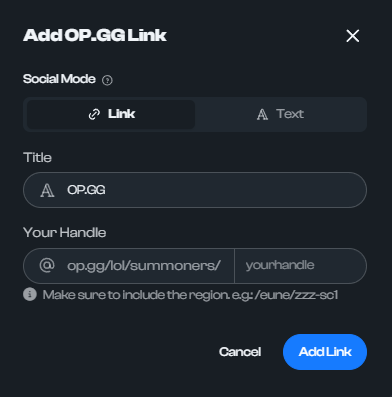How to add OP.GG