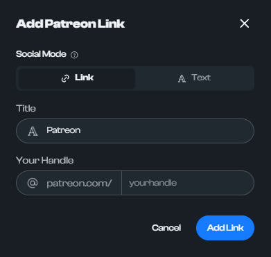 How to add Patreon
