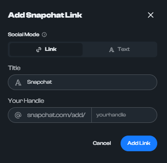 How to add Snapchat