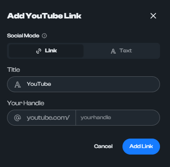 How to add YouTube