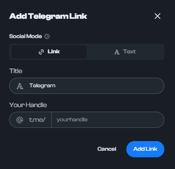 How to add Telegram