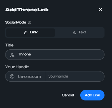 How to add Throne