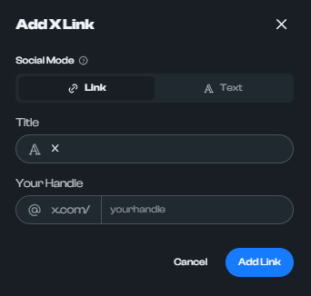 How to add X